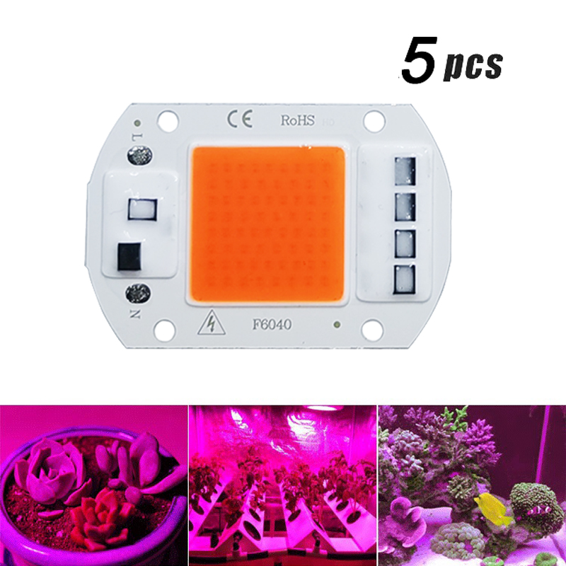 Plant Grow Light Full Spectrum - 5 Buah LED COB Pertumbuhan Cahaya