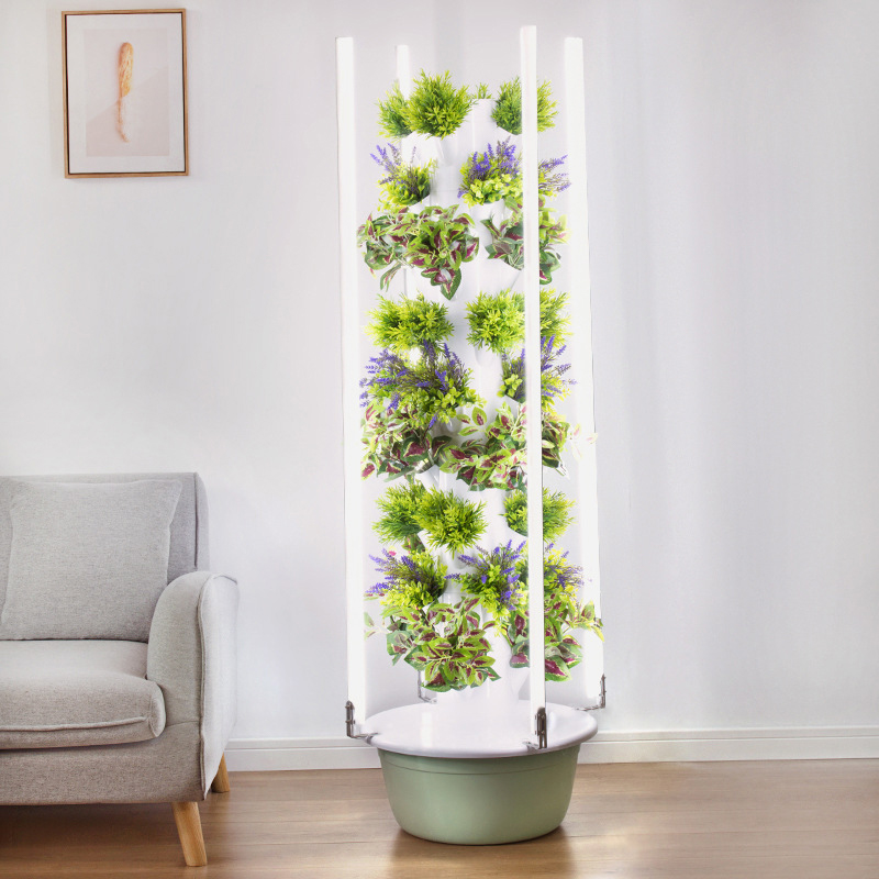 Hydroponic Tower - Dengan Led Lampu Tumbuh Pohon Ruang