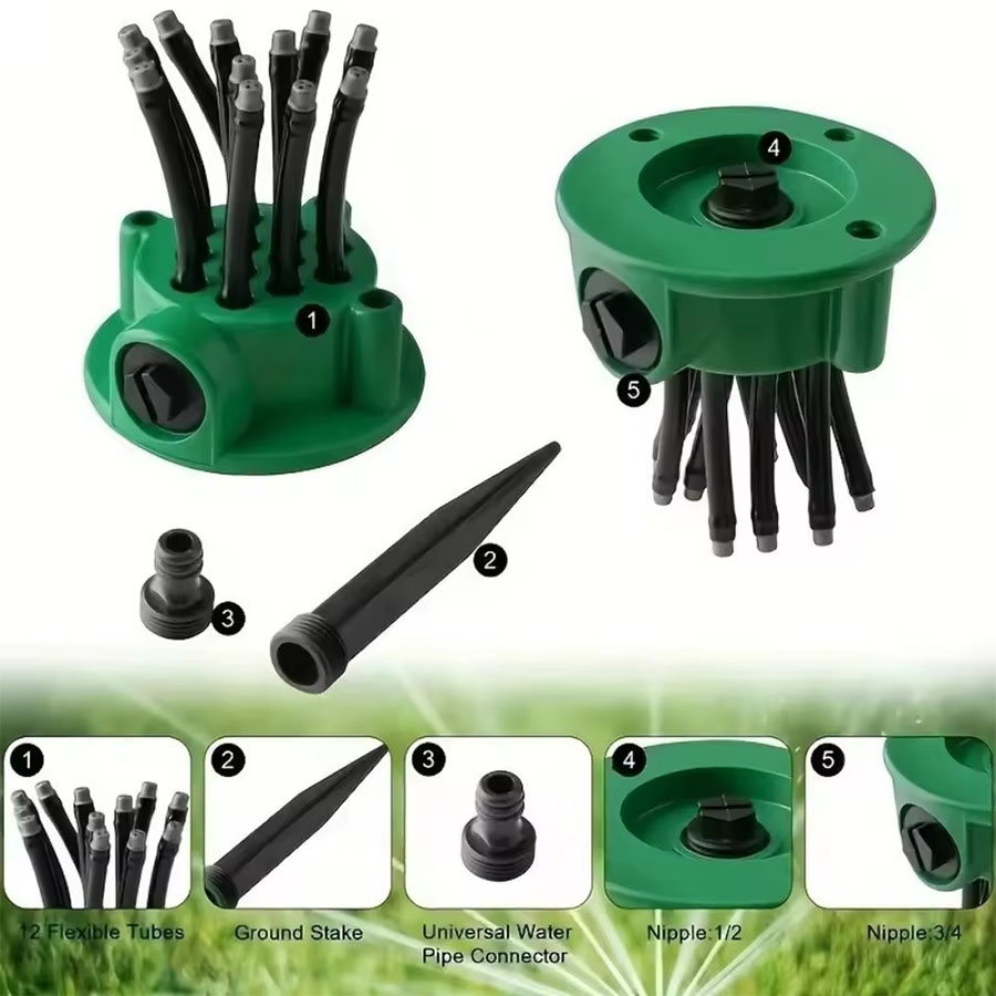 360 °   Penyiram Taman Otomati - Automatic Watering ulasan dan harga