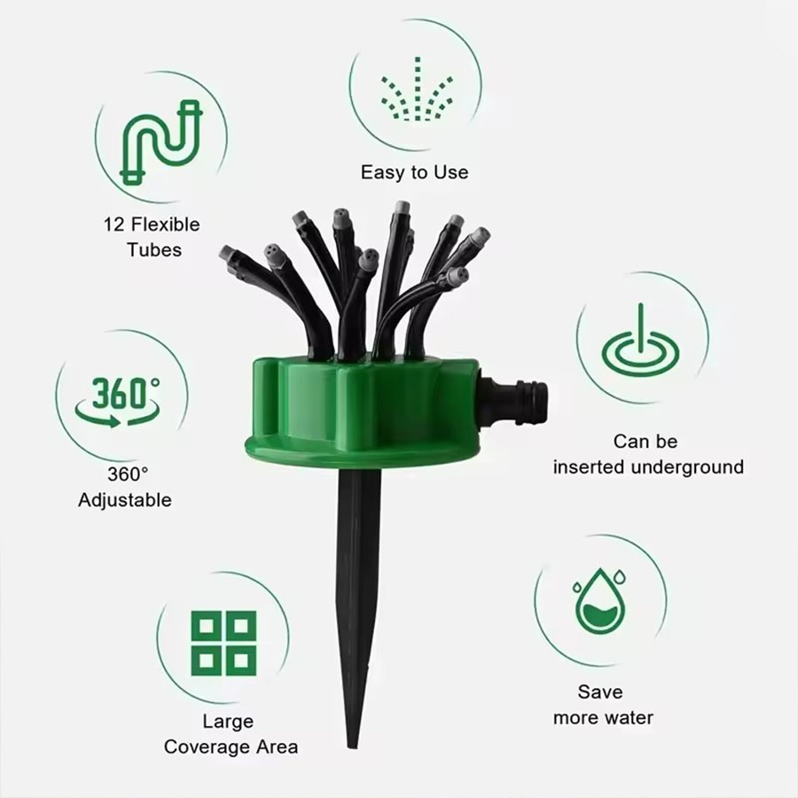 360 °   Penyiram Taman Otomati - Automatic Watering ulasan dan harga