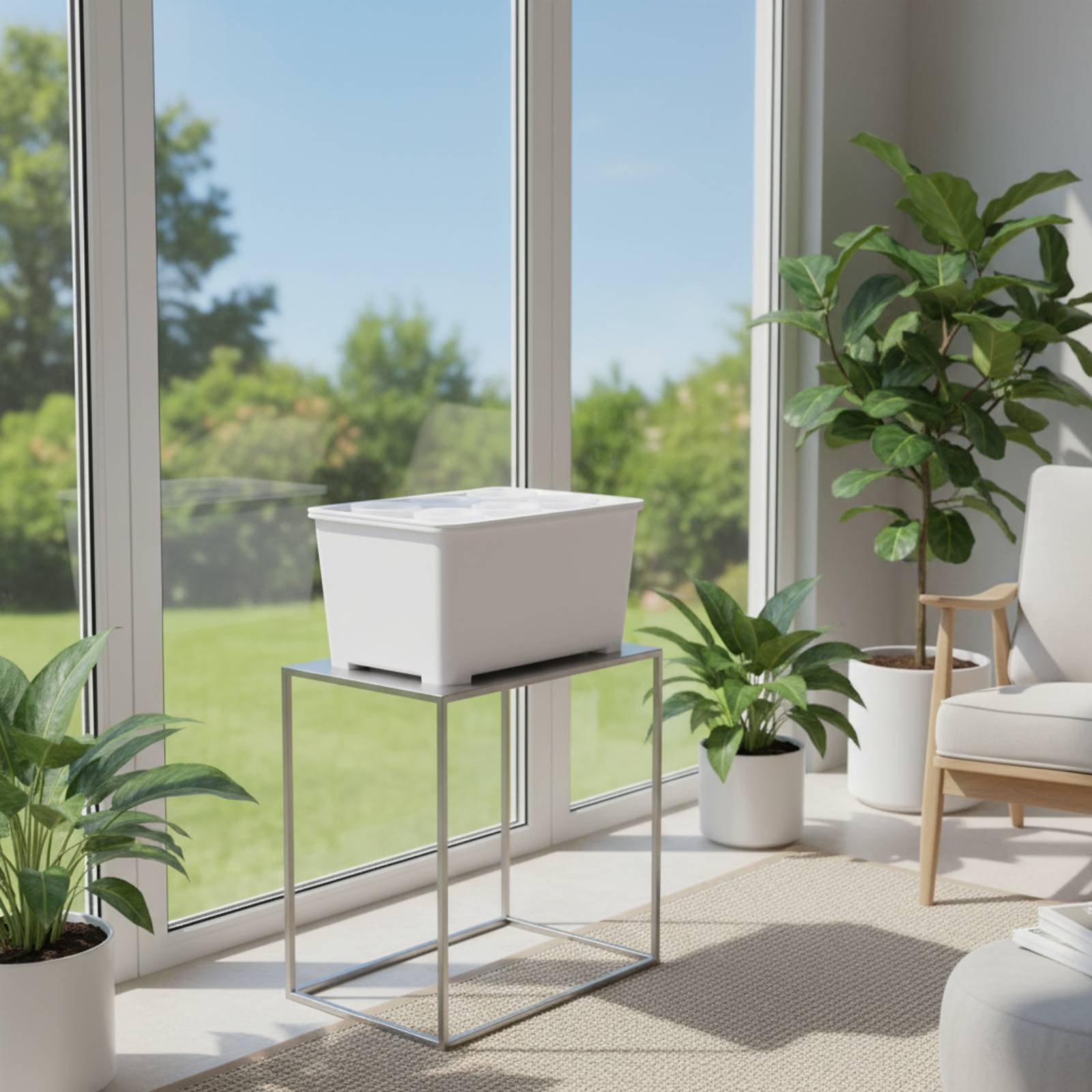 Kotak Tanam Hidroponik Ramah S - Indoor Garden Kit ulasan dan harga