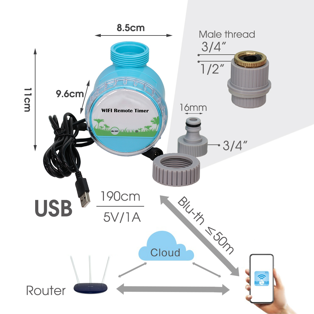 30-50m sistem penyiraman taman - Smart Garden System ulasan dan harga
