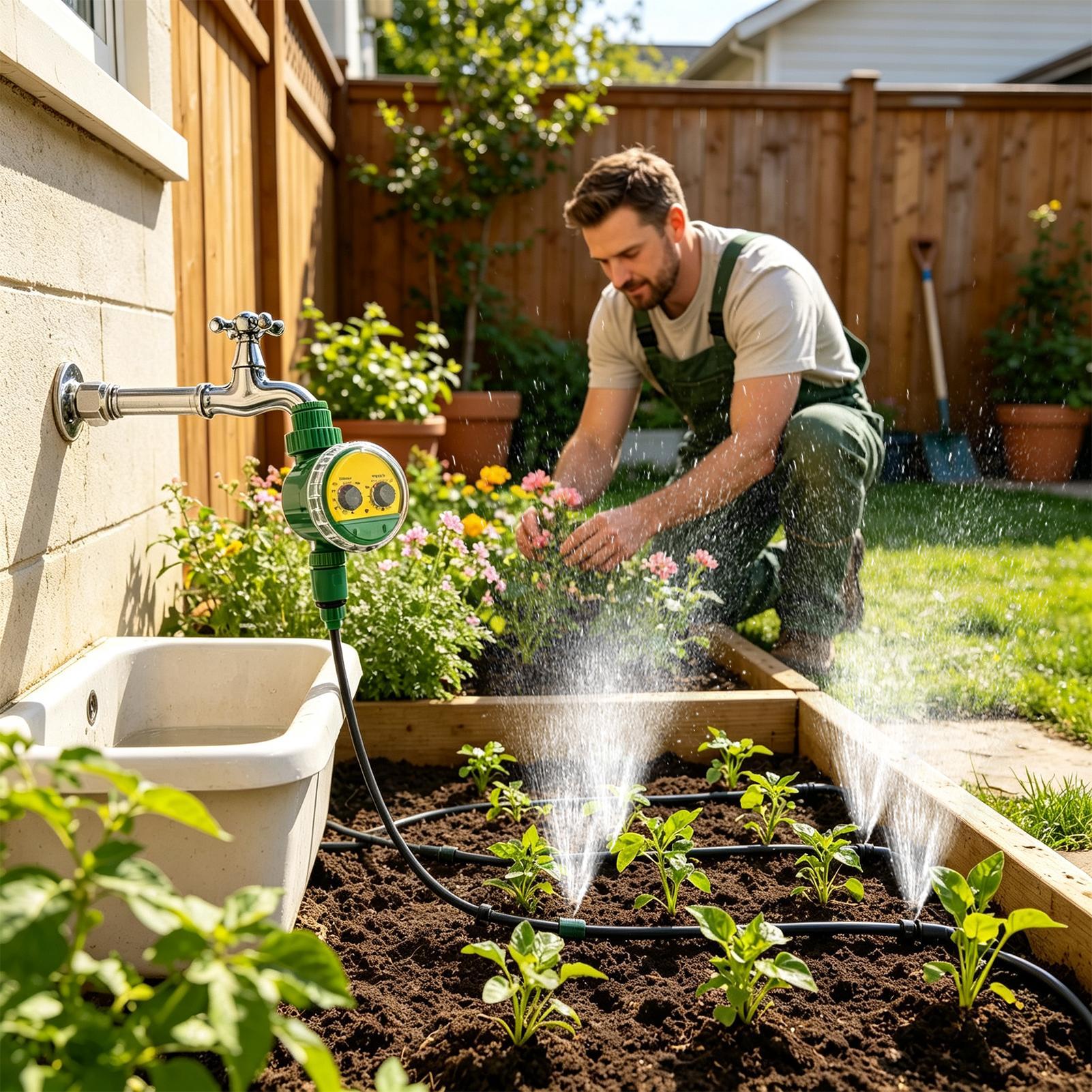 Timer Sprinkler untuk Selang T - Automatic Watering ulasan dan harga