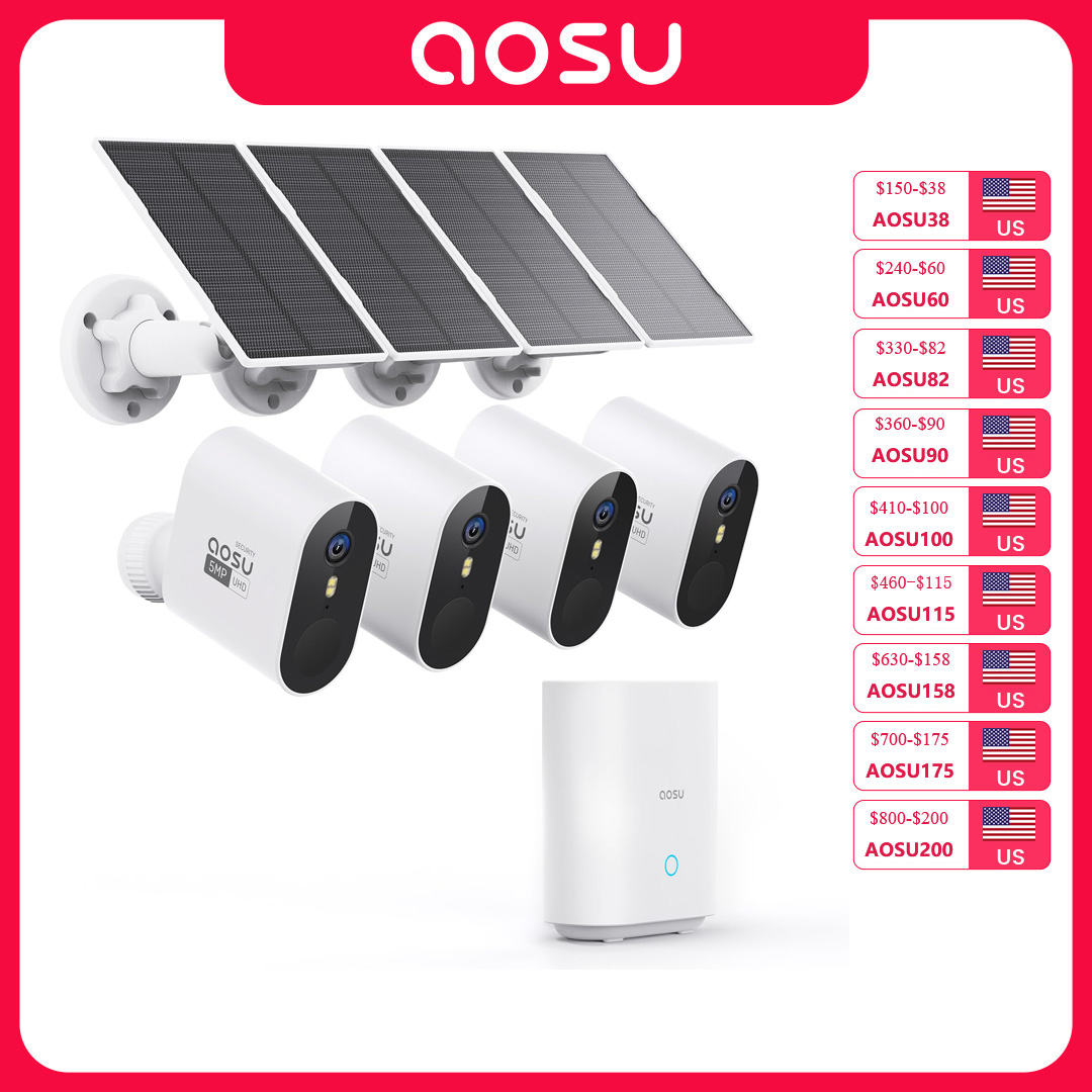Sistem Kamera Surya AOSU 5MP O - Garden Camera ulasan dan harga