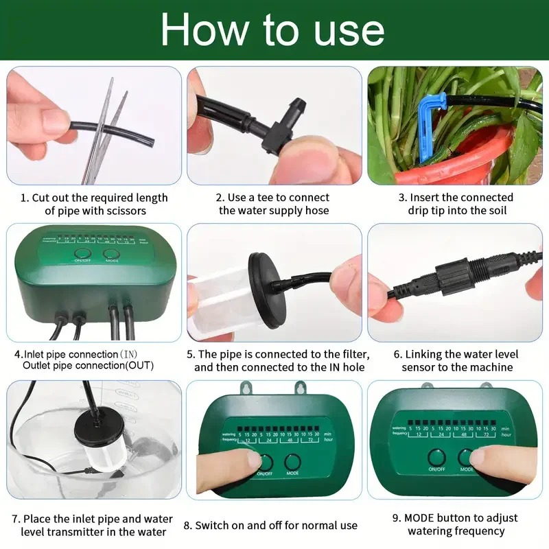 Kit irigasi cerdas tenaga sury - Smart Pot ulasan dan harga