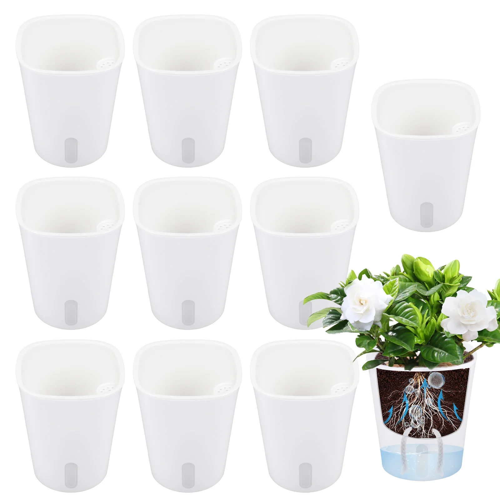 10 Buah Pot Bunga Hidroponik M - Hydroponic Grow Pod ulasan dan harga