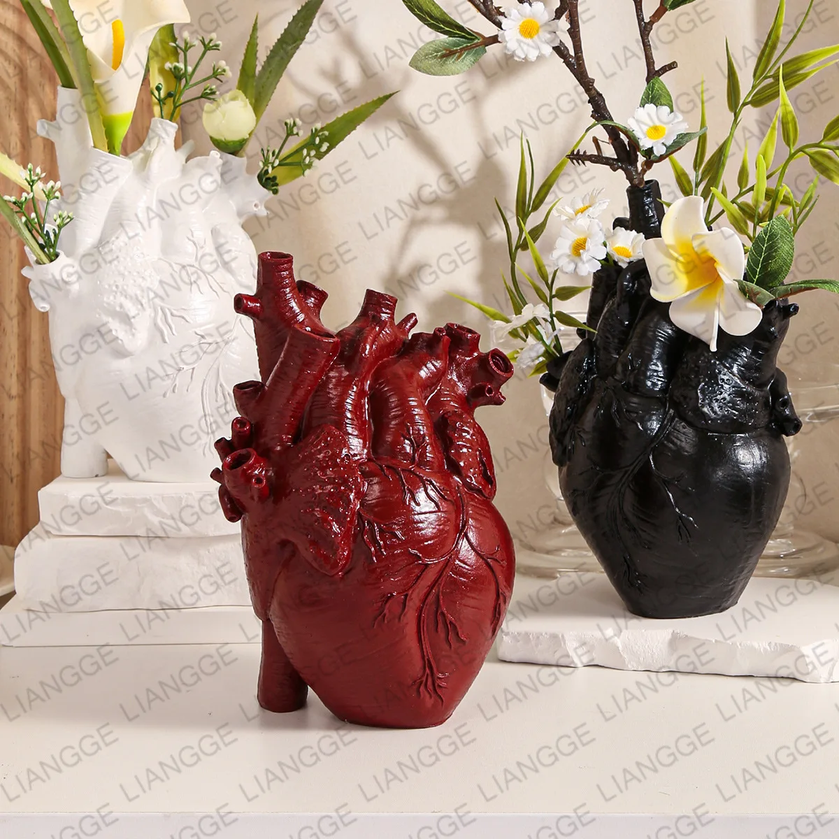 Vas Resin Berbentuk Hati, Pot  - Hydroponic Grow Pod ulasan dan harga
